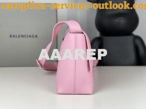 Replica Balenciaga Downtown XS Shoulder Bag in Smooth Calfskin Pink 67 15