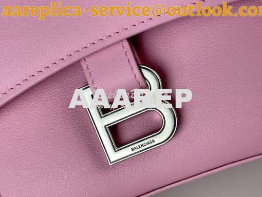 Replica Balenciaga Downtown XS Shoulder Bag in Smooth Calfskin Pink 67 23