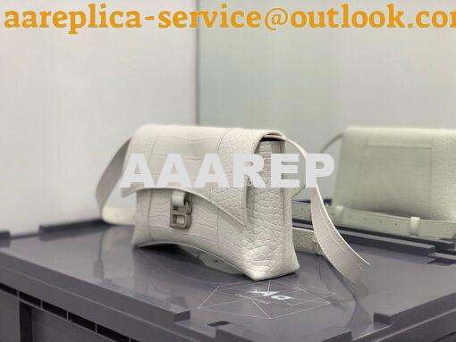 Replica Balenciaga Downtown XS Shoulder Bag in Crocodile Embossed Calf 3