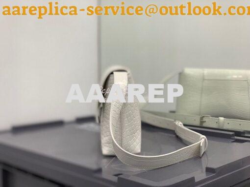 Replica Balenciaga Downtown XS Shoulder Bag in Crocodile Embossed Calf 4
