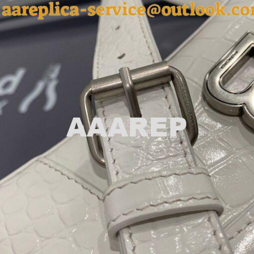Replica Balenciaga Downtown XS Shoulder Bag in Crocodile Embossed Calf 6