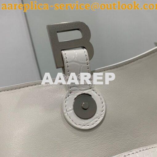 Replica Balenciaga Downtown XS Shoulder Bag in Crocodile Embossed Calf 7