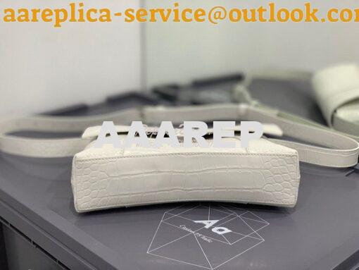 Replica Balenciaga Downtown XS Shoulder Bag in Crocodile Embossed Calf 10