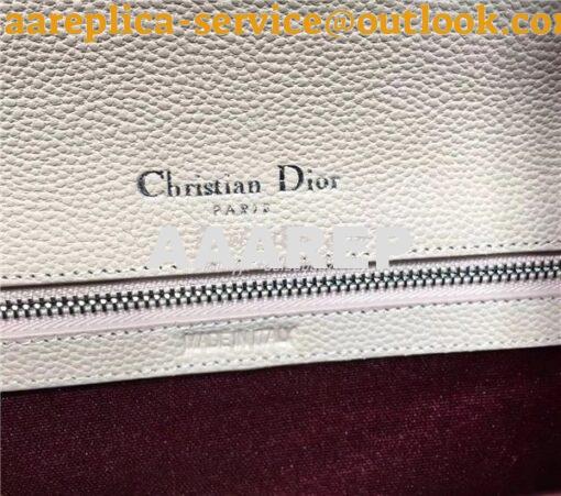 Replica Dior Diorama flap bag in grained calfskin Leather soft pink 6