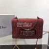 Replica Dior Dioraddict Flap Bag With Silver Chain in studded black ca 14