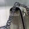 Replica "Diorama" Flap in Silver-tone Metallic Calfskin with Micro-Can 10