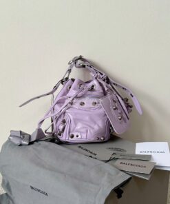 Replica Balenciaga Le Cagole XS Bucket Bag in Arena Lambskin 7024311 P