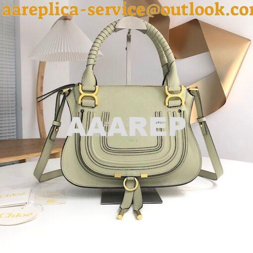 Replica Chloe Marcie Medium Satchel Bag Matcha