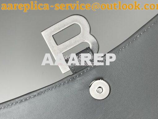 Replica Balenciaga Hourglass Chain Bag in Shiny Crocodile Embossed Lea 8