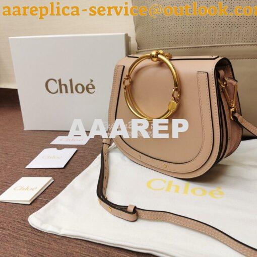 Replica Chloe Nile Bracelet Bag Biscotti Beige 3