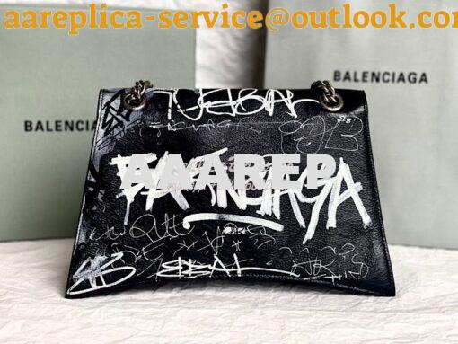 Replica Balenciaga Crush Medium Chain Bag In Printed Graffiti Crushed 14