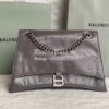 Replica Balenciaga Hourglass Wallet On Chain With Rhinestones In Gold 15
