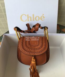 Replica Chloe Hudson Satchel Tan Leather Cross Body Bag