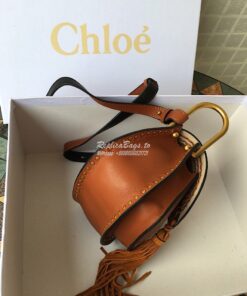 Replica Chloe Hudson Satchel Tan Leather Cross Body Bag 2