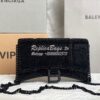 Replica Balenciaga Hourglass Wallet On Chain With Rhinestones In Grey 15