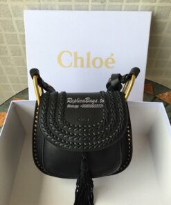 Replica Chloe Hudson Satchel Black Leather Cross Body Bag