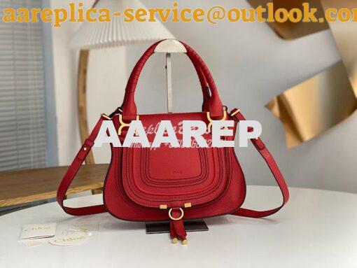 Replica Chloe Marcie Medium Satchel Bag Red