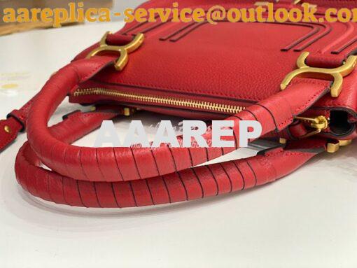 Replica Chloe Marcie Medium Satchel Bag Red 4