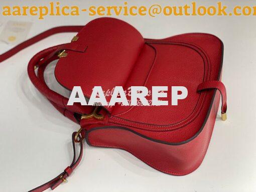 Replica Chloe Marcie Medium Satchel Bag Red 6