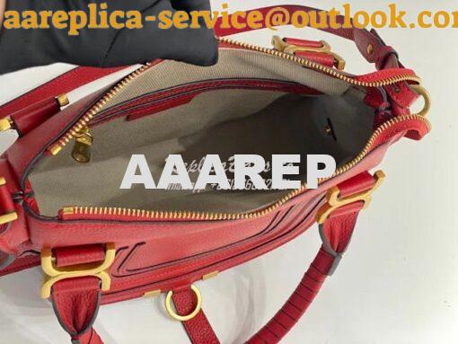 Replica Chloe Marcie Medium Satchel Bag Red 7