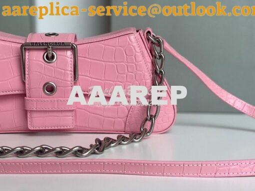 Replica Balenciaga Lindsay Small Shoulder Bag With Strap in Crocodile 4