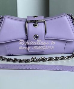 Replica Balenciaga Lindsay Small Shoulder Bag With Strap 7011412 Lilac 2