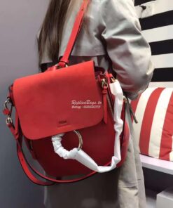 Replica Chloe Faye Backpack Red 2