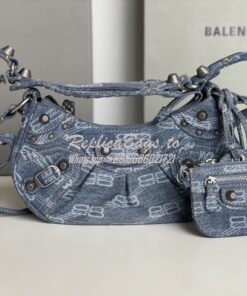 Replica Balenciaga Le Cagole XS S Shoulder Bag Bb Monogram Bleached De