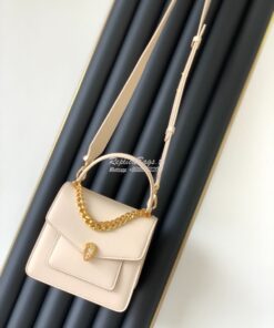 Replica Bvlgari Serpenti Forever Small Maxi Chain Top-handle Bag In Wh
