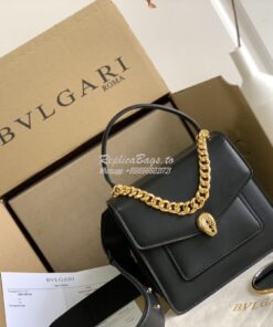 Replica Bvlgari Serpenti Forever  Small Maxi Chain Top-handle Bag In B