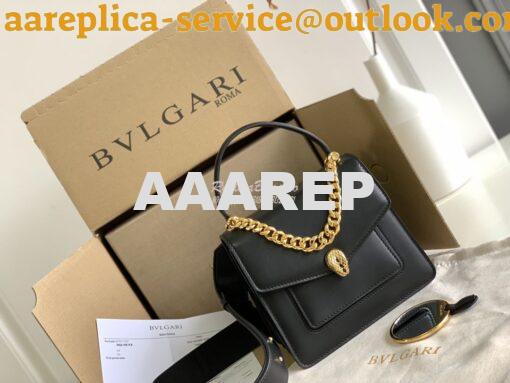 Replica Bvlgari Serpenti Forever  Small Maxi Chain Top-handle Bag In B