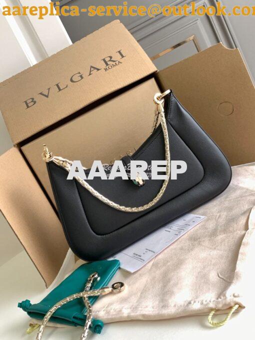Replica Bvlgari Serpenti Baia Small Shoulder Bag Metropolitan calfskin 2