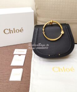Replica Chloe Nile Bracelet Bag Black