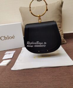 Replica Chloe Nile Bracelet Bag Black 2