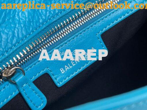 Replica Balenciaga Neo Cagole XS Handbag in Blue Arena Lambskin 700940 8