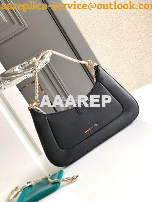 Replica Bvlgari Serpenti Baia Small Shoulder Bag Metropolitan calfskin 8