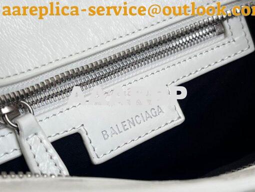 Replica Balenciaga Neo Cagole XS Handbag in White Arena Lambskin 70094 9