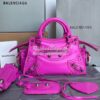 Replica Balenciaga Neo Cagole XS Handbag in Pink Arena Lambskin 700940