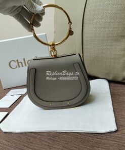 Replica Chloe Nile Bracelet Bag Grey 2