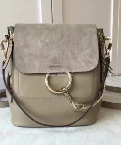 Replica Chloe Faye Backpack Grey 2