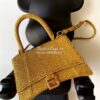 Replica Balenciaga Hourglass Top Handle Bag in Grey Suede Calfskin wit 19