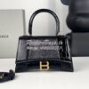 Replica Balenciaga Hourglass Top Handle Bag In Shiny Crocodile Embosse 33
