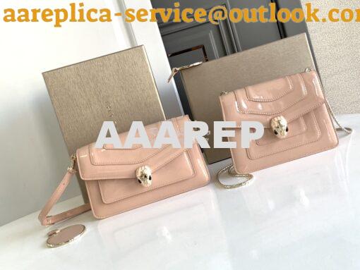 Replica Bvlgari Serpenti Forever East-west Shoulder Bag Shiny Brushed