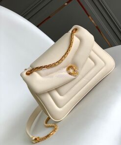 Replica Bvlgari Serpenti Reverse Small Shoulder Bag 292612 Ivory 2