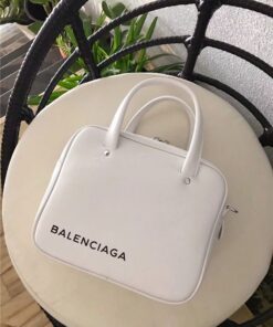 Replica Balenciaga Triangle Square XS bag in white calfskin leather 51 2