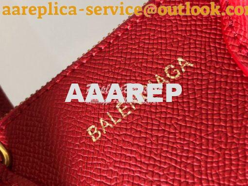 Replica Balenciaga Ville Top Handle Bag In Red Small Grain Calfskin 55 3