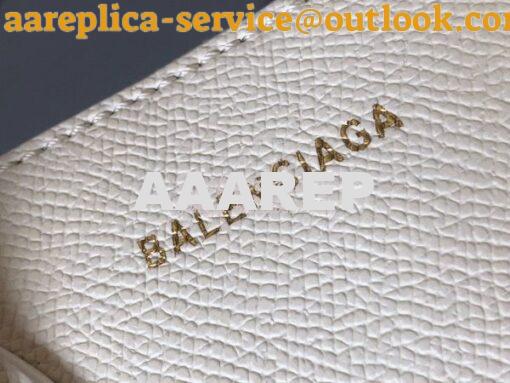 Replica Balenciaga Ville Top Handle Bag In White Small Grain Calfskin 3