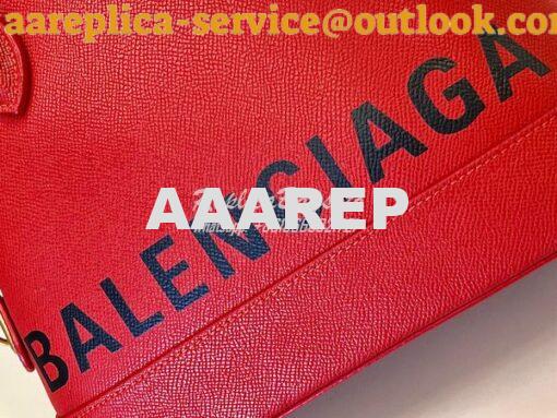 Replica Balenciaga Ville Top Handle Bag In Red Small Grain Calfskin 55 10