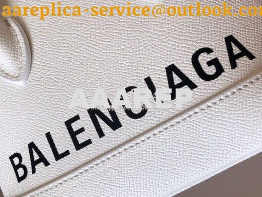 Replica Balenciaga Ville Top Handle Bag In White Small Grain Calfskin 4