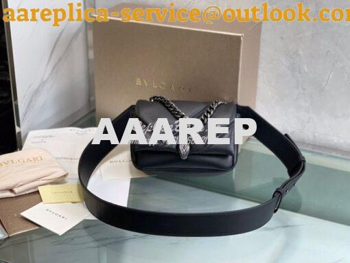 Replica Bvlgari Mini / Small Serpenti Cabochon Crossbody Bag Geometric 13